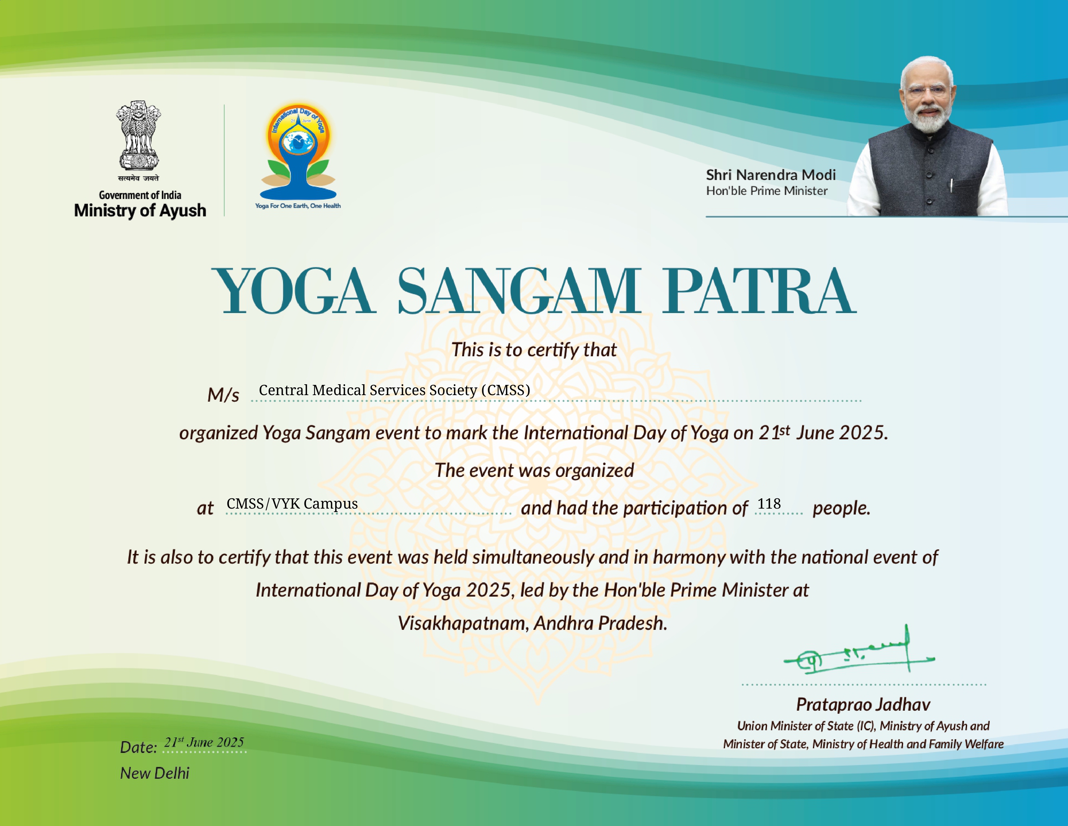 Yoga Sangam 21 June 2025
